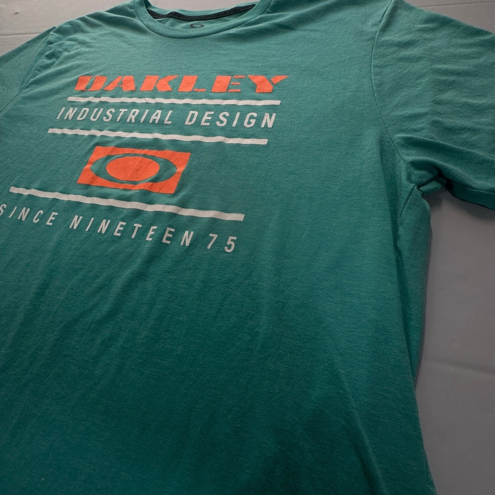Oakley Industrial Design Graphic T-Shirt Teal Heather XXL 456881BKL